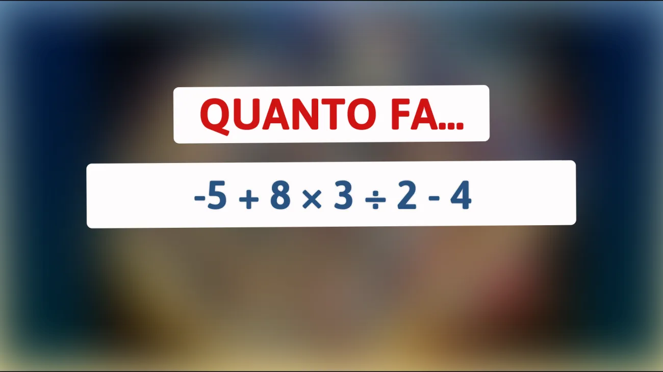 Scopri se hai una mente geniale: riesci a risolvere questo enigma matematico che sta facendo impazzire il web?"